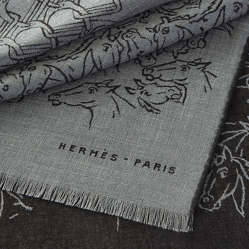 リバーシブルマフラー 《HO》 | Hermès - エルメス-公式サイト